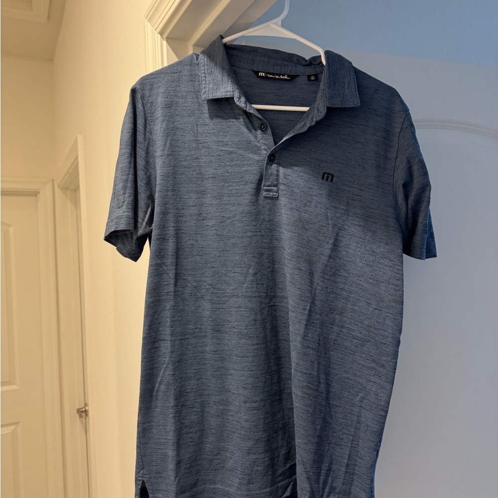 Travis Mathew Blue Polo Shirt